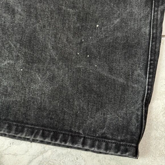 VTG 90s Marithe Francois Girbaud Denim Shorts Mens 40 Black Baggy Hip Hop Goth - Picture 6 of 9